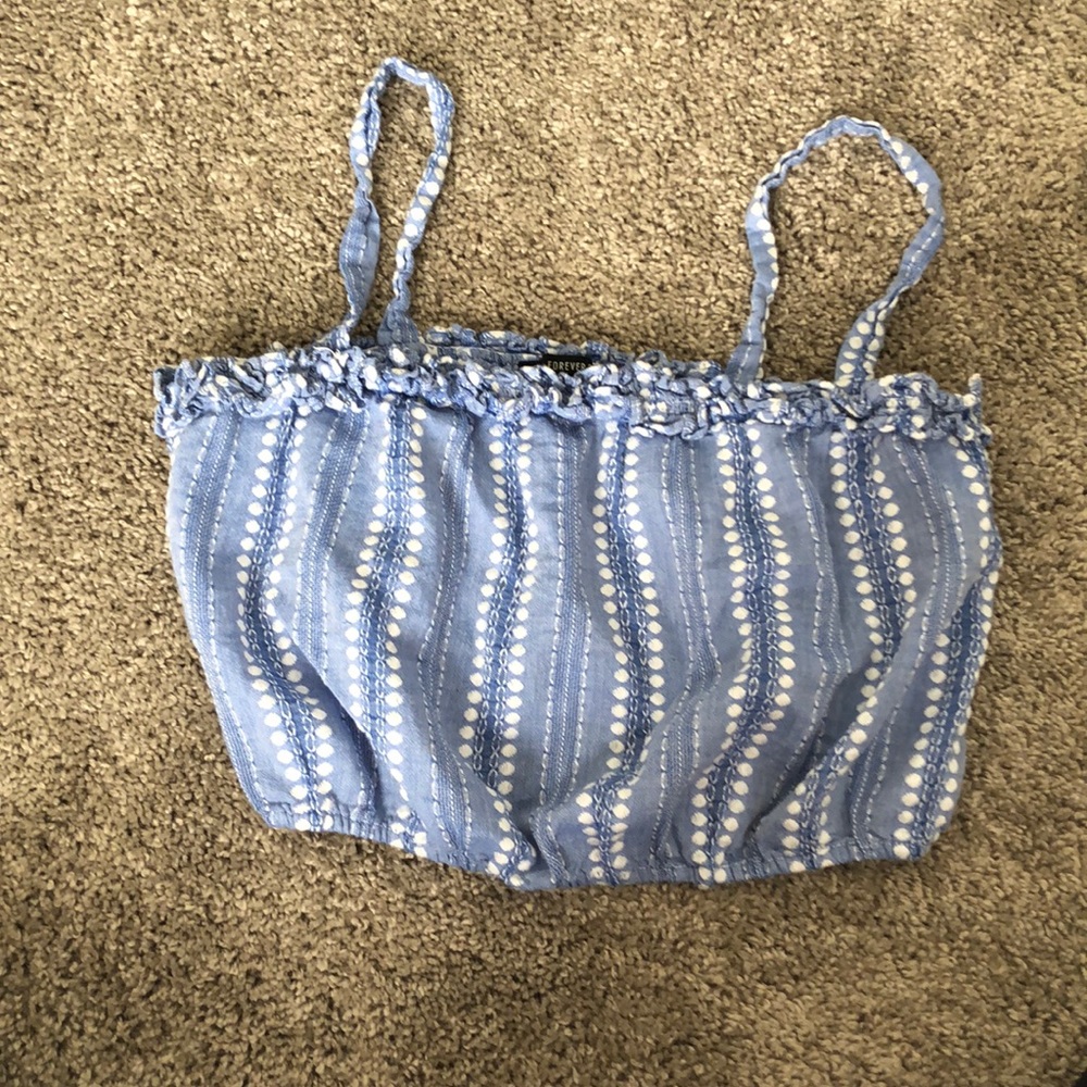 Spaghetti strap crop top
